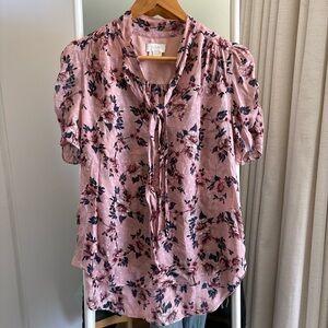 Kate Spade Puff Sleeve floral Blouse